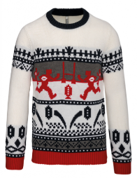 Maglione natalizio unisex girocollo con motivo "Rugby"