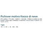 Maglione natalizio unisex girocollo con motivo "fiocco di neve''