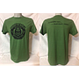 T-shirt verde militare da uomo 'RRUST 'N' ROLL